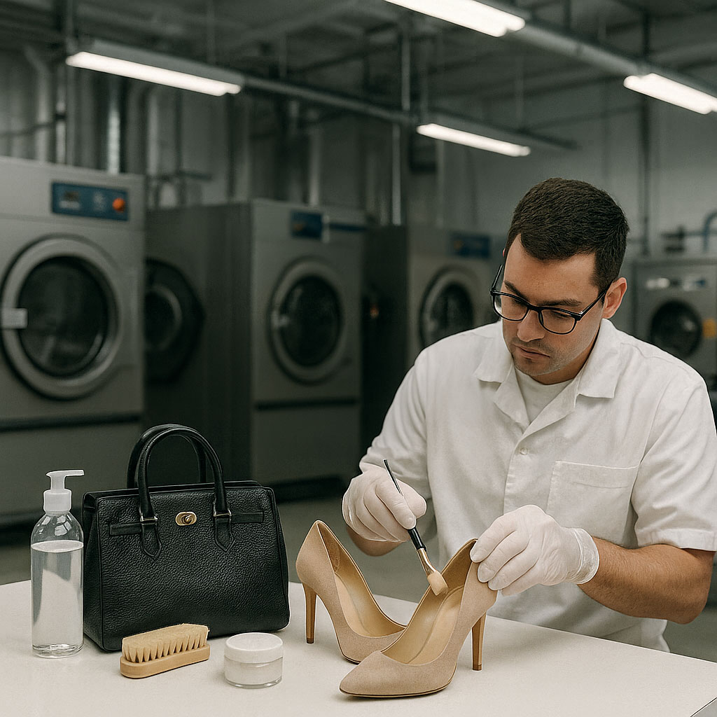 Luxury shoe and handbag spa visual